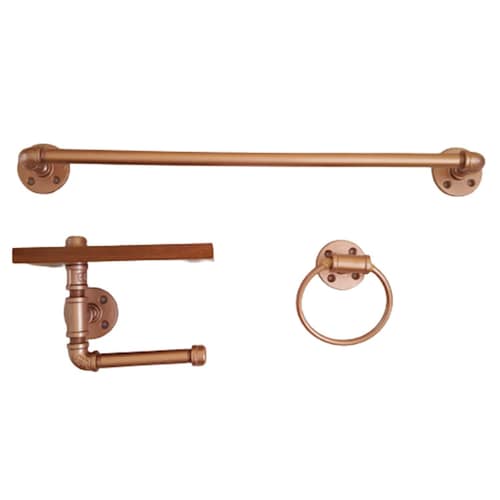 Jgo De Accesorios Para Baño De 3 Piezas Vintage Industrial