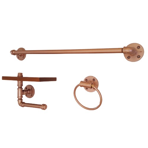 Jgo De Accesorios Para Baño De 3 Piezas Vintage Industrial