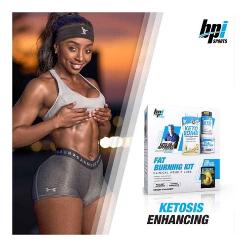 BPI Sport Fat Burning Kit  Keto Bomb + CLA + Carnitine +  Keto Weight Loss 