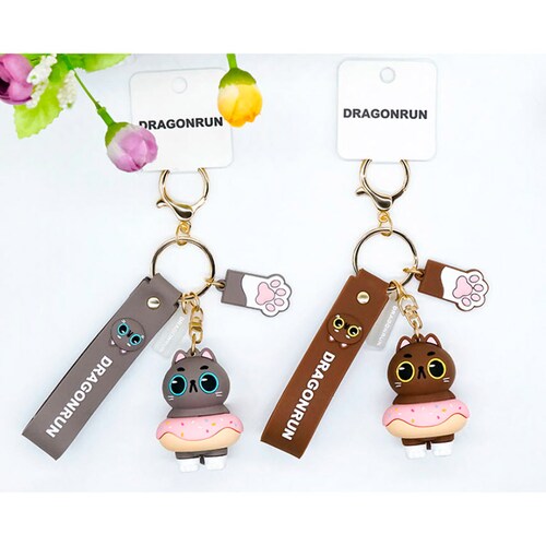LLAVERO DE MODA COLGANTE KAWAII CONEJO, OSO , DINO Y GATO
