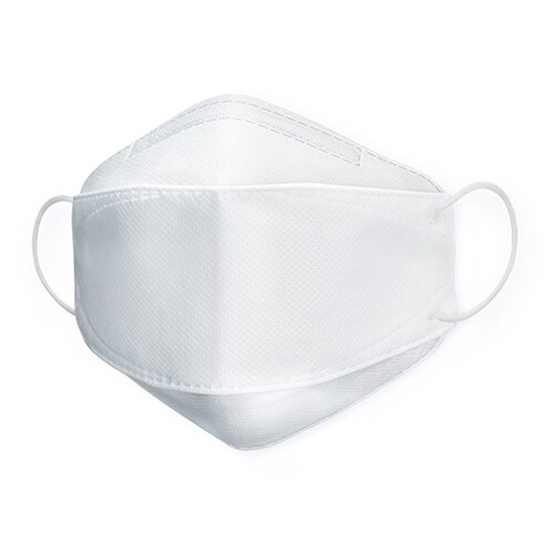 Cubrebocas Coreano Blanco Con 4 Capas Original KF94 10 Pz