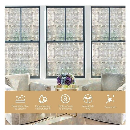 Film Privacidad De Vidrio Vinilo Decorativos Cocina Mosaico