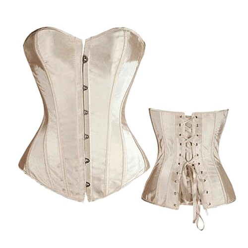Zen Zen Faja Corset Liso Victoriano Al Busto 12 Varillas Modeladora Sexy