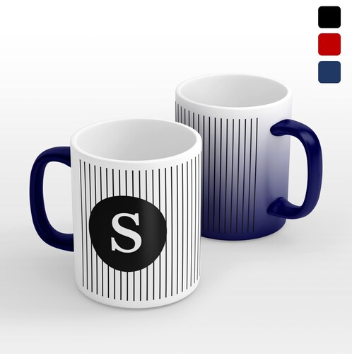 TAZA PERSONALIZADA LETRA S MODELO MÁGICA