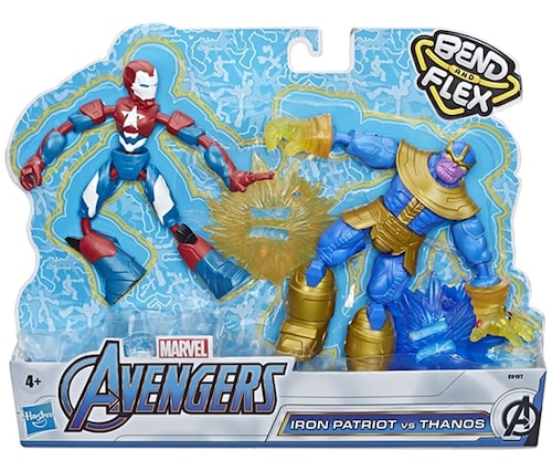 Bend And Flex Iron Patriot Vs Thanos Avengers Marvel Hasbro