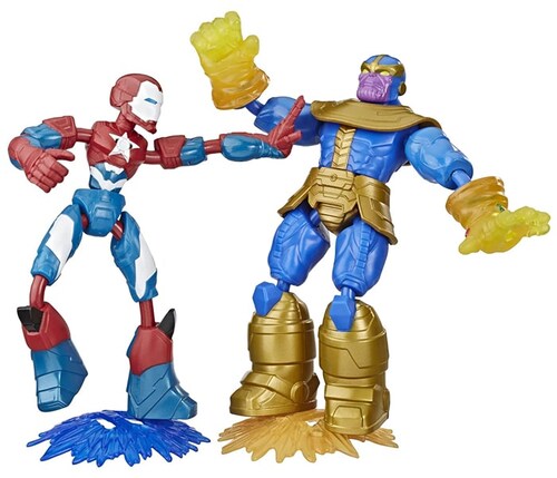 Bend And Flex Iron Patriot Vs Thanos Avengers Marvel Hasbro
