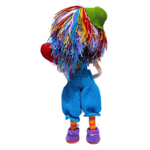 Muñeca Amigurumi Payasita con Globos 30 Cms