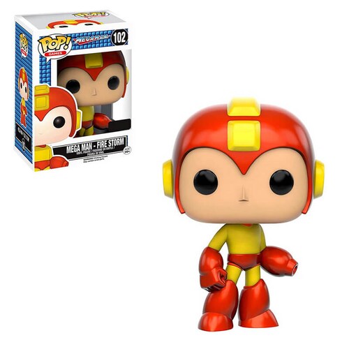 Funko Pop Figura Mega Man Fire Storm 102 GameStop 
