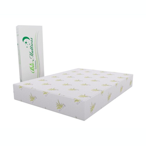Colchon Matrimonial Aloe Gel Memory Foam Con Gel En Caja Bio Mattress