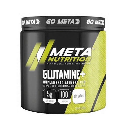 Glutamina Meta Nutrition Micronizada L-Glutamina + 500 Gr *100 Porciones*