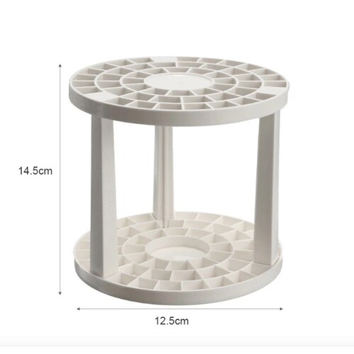 Organizador Base Porta Brochas De Maquillaje Plástico.