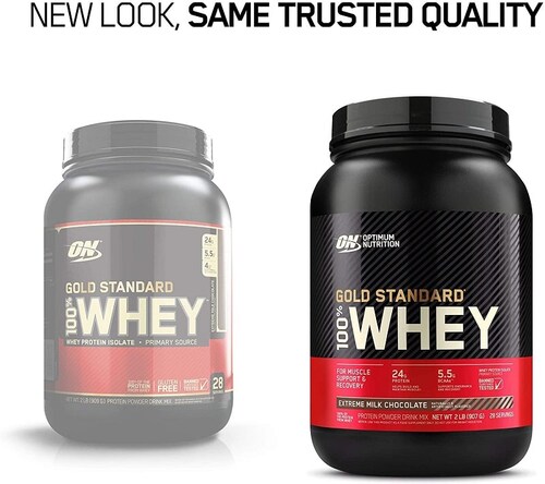 Gold Standard 100% Whey Optimum Nutrition 2 Lbs Extreme Milk Chocolate