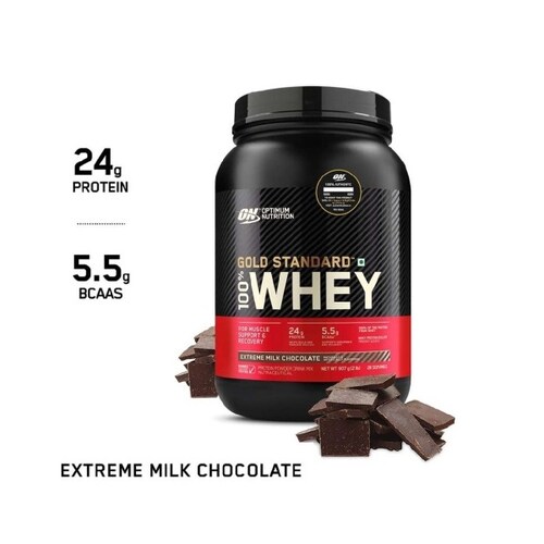 Gold Standard 100% Whey Optimum Nutrition 2 Lbs Extreme Milk Chocolate