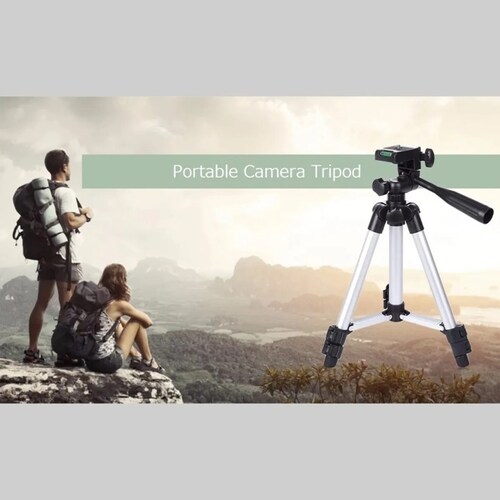 Tripie Para Camara Celular Aluminio 3 Niveles + Soporte 1.3m