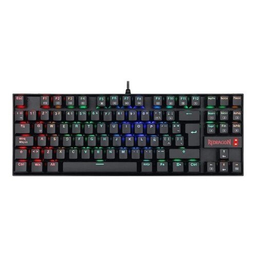 Teclado Gamer Redragon Kumara Negro-tipo Switch Azul K552rgb