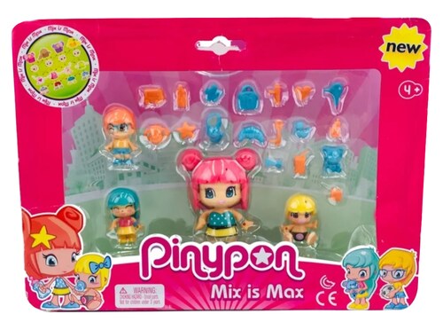 Pinypon Mix Is Max 4 figuras y accesorios Famosa