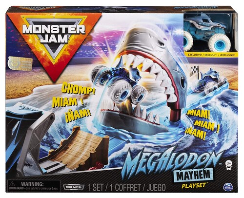 Monster Jam Pista Megalodon Juego De Caos Spin Master