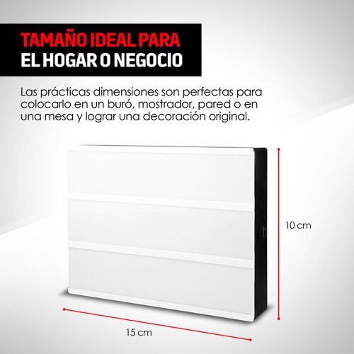 Letrero Luminoso LED Tipo Cartelera de Cine 90 Caracteres Redlemon