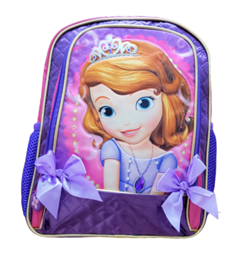 Princesita Sofia Disney Junior Mochila Escolar Niña Backpack Kinder 