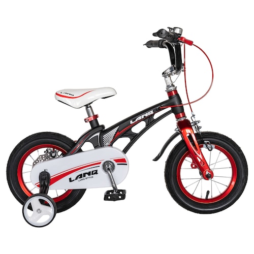 Bicicleta Infantil Ligera De 16 Pulgadas Para Niños 2 En 1 Con Llantas Y  Pedal Entrenador Generac S10119 Color Rojo