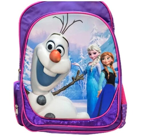 Disney Frozen Olaf 3d Elsa y Ana mochila backpack escolar primaria 