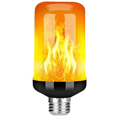 Zen Zen Foco Led Flama 7w Efecto De Fuego O Vela En Movimiento Cuerpo De Aluminio Con 60 Leds Y Chip De Inversión C/agua 2 Pzas