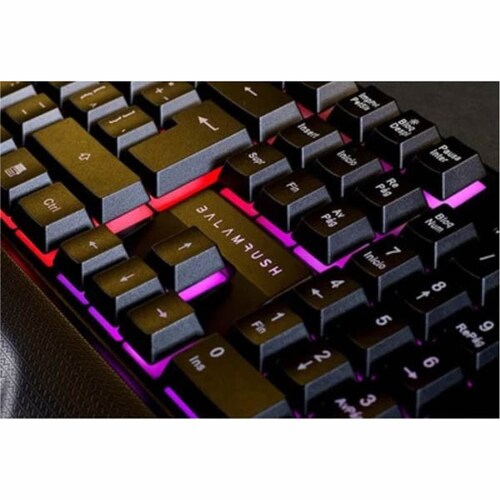 Kit Teclado Y Mouse Gamer Alambrico 7 Luces  Led Diferentes