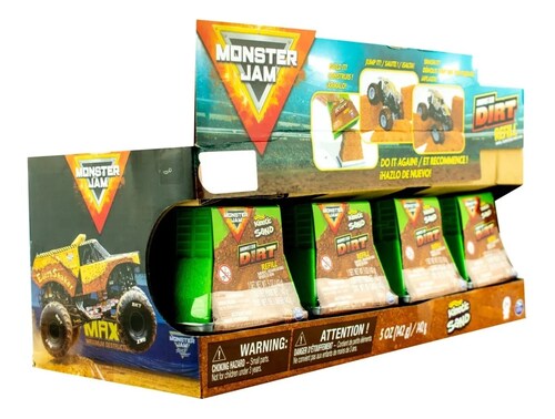 Monster Jam Caja De Arena Kinetic Sand 12 Pz Spin Master
