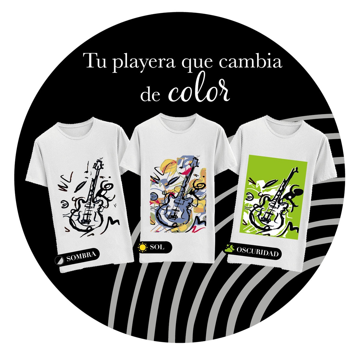 Playera Que Cambia De Color Con El Sol y Oscuridad Dama Positive 114702 Generra