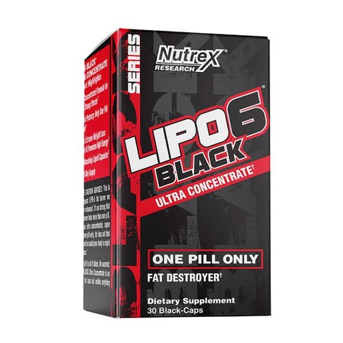 Quemador Nutrex Lipo 6 Black UC Ultra Concentrado 30 Caps. 30 Serv.