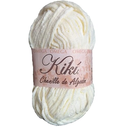 Hilaza Kiki Chenille 100% Algodón Hueso