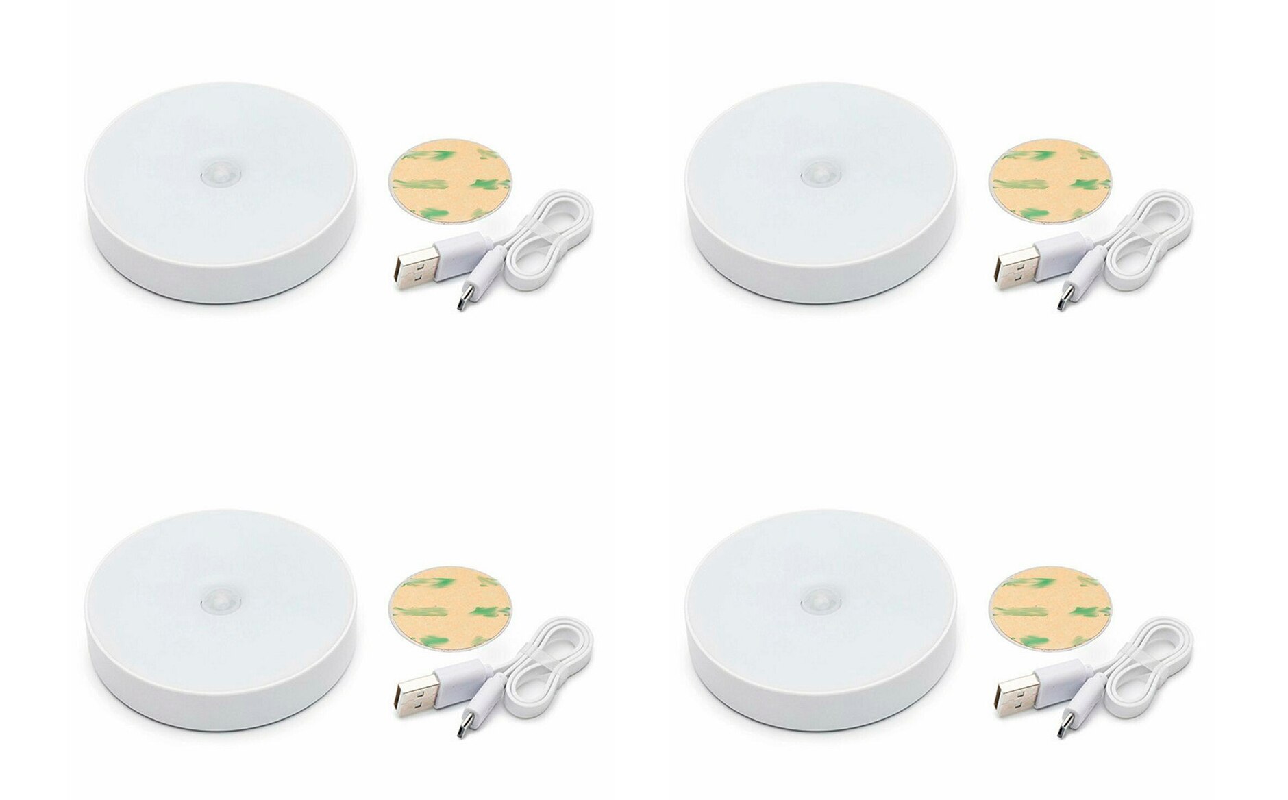 4 Luces led TECK TECK sensor de movimiento con recargable.