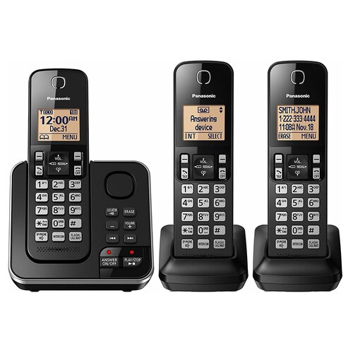 Teléfono Inalámbrico Panasonic KX-TG633SK 3 auriculares Reacondicionado Grado A