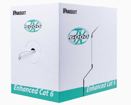 Bobina de Cable UTP 305 m. de Cobre, TX6000? PanNet, Reelex, Gris Internacional, Categoría 6 Mejorado (23 AWG), PVC (CM), de 4 pares