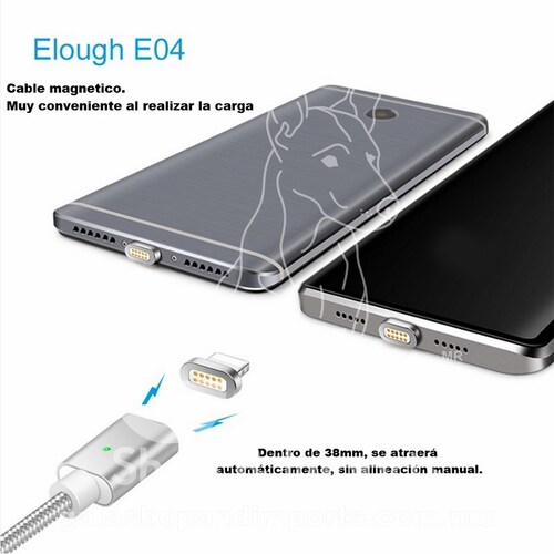 Cable Magnético USB 3 entradas en 1 cable, para carga del móvil y para Transmisión de Datos, Rosa
