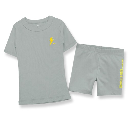 Pijama Short Niño Under 100% algodón.