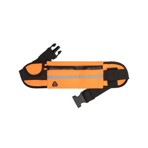 Cangurera para gym correr reflejante 85cm. Naranja