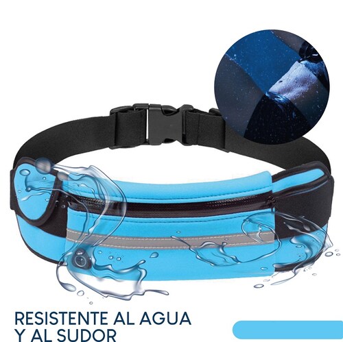 Cangurera para gym correr reflejante 85cm. Naranja