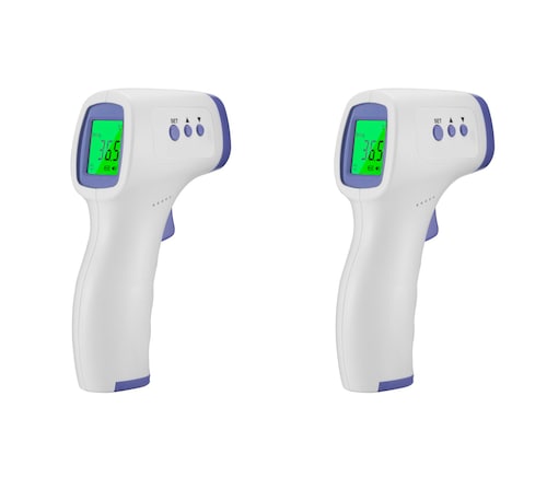Combo de Termómetros infrarrojos tipo pistola TECK TECK toma de temperatura inteligente para adultos y niños