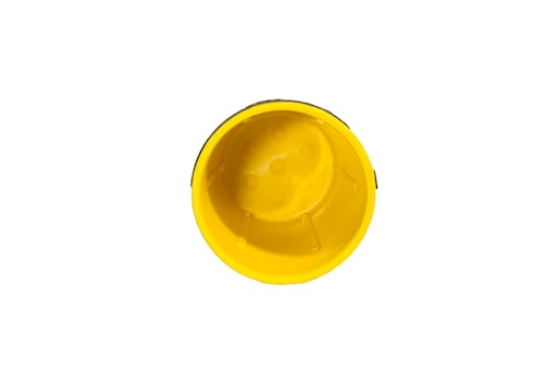 Cubilete Profesional con 5 Dados Poker. Vaso Estriado Color Amarillo