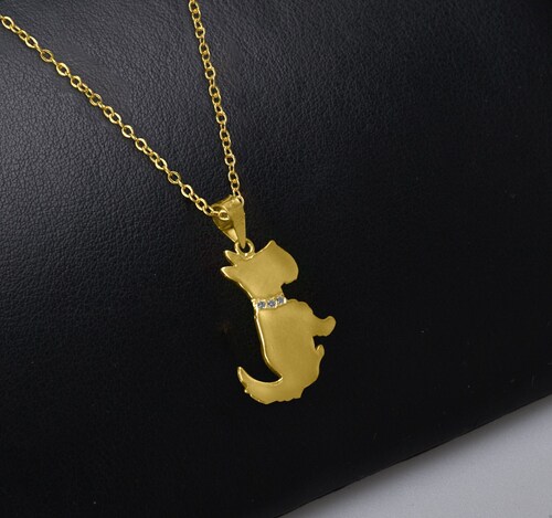 Dije Perro Schnauzer  VAROURO  Oro 10k | Medalla Amor + Cadena Regalo.