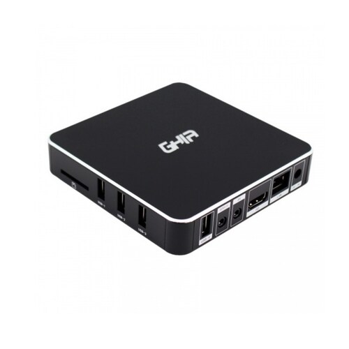 SMART TV BOX GHIA GAC-115/QUAD CORE/1GB/8GB/LAN/WIFI/HDMI/AV/CR/SPDIF/ANDROID 6.0/NEGRO