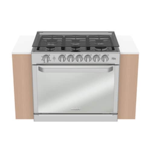 Estufa Mabe MA0C80300CI Gas Empotrable 80 cm Color Silver 6 Quemadores