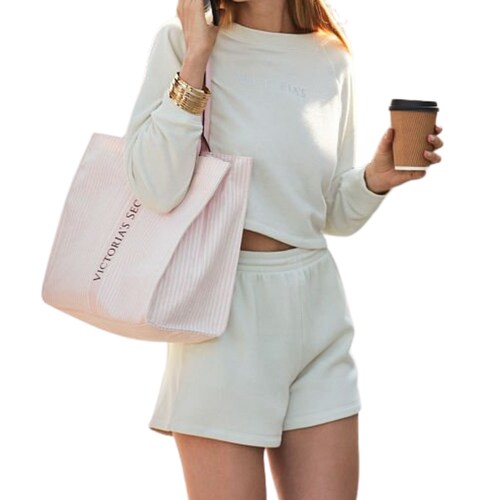 BOLSA VICTORIA'S SECRET TOTE ROSA GRANDE ELEGANTE