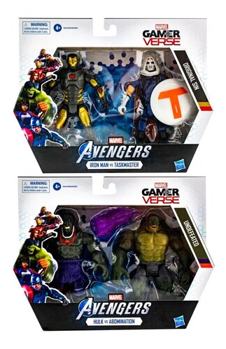 Avengers Gamerverse Pack Hulk Abomi Iron Y Task Hasbro