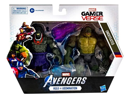 Avengers Gamerverse Pack Hulk Abomi Iron Y Task Hasbro