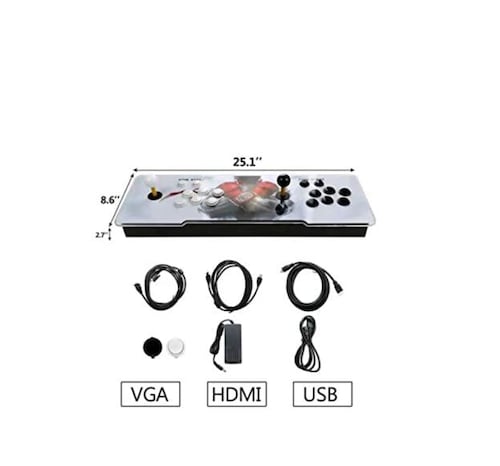 Consola Arcade Pandora Con 2 Joystick +3000 Juegos HD 3D 2D 1280X720 | 2 Jugadores | HDMI | VGA | USB |