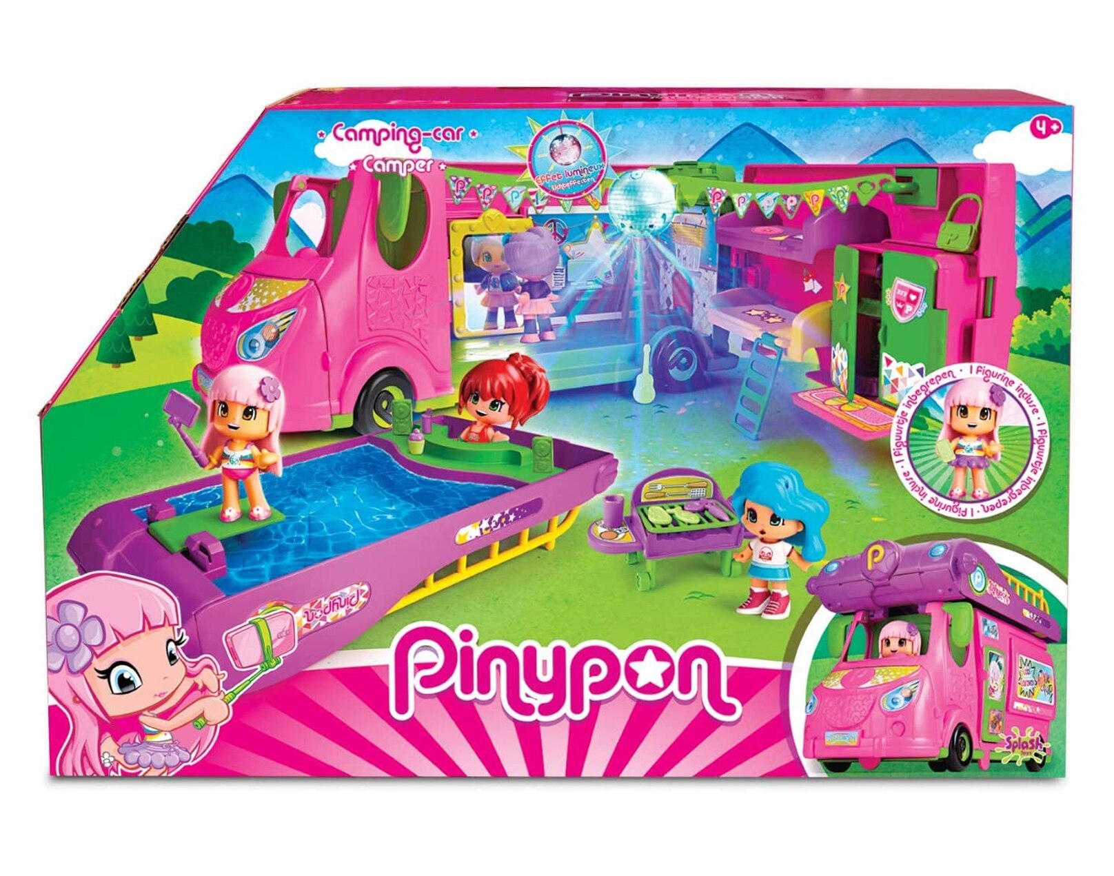 Pinypon Cool Caravan Con Luz Y Mas De 40 Accesorios Famosa