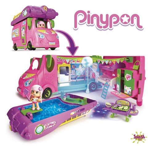 Pinypon Cool Caravan Con Luz Y Mas De 40 Accesorios Famosa