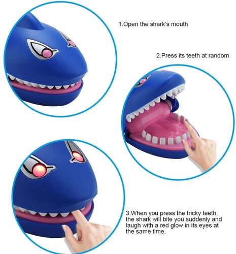 Juguete Tiburon Mordelon Con Luz y Sonido Juego de Mesa